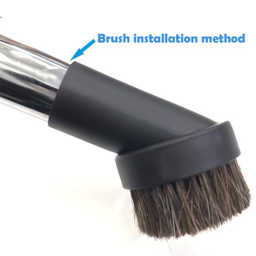 SCStyle 1.25 Inch Round Soft Mixed Horse Hair Vacuum Cleaner Dust Brush.1.25" Vacuum Attachment Replacement,Please Check Our Brush Size Picture and Installation Picture Before Purchase.1Pcs
