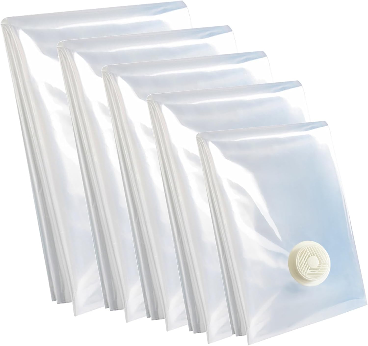 YQBOOM Vacuum Storage Bags - Extra Large Space Saver Set for Bedding, Clothes & Travel | 5 Pack
