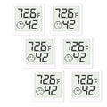 Skiennix Mini Humidity Meter - Digital Thermometer & Hygrometer for Home, Office & Garden | 6 Pack