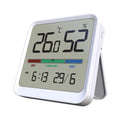 Temtop Indoor Thermometer Hygrometer, Precision Digital Temp/Humidity Monitor with Magnet & 3M Sticker, Date & Time, Wall/Magnet/Stand Mount, for Home, Office, Nursery, T1-SE