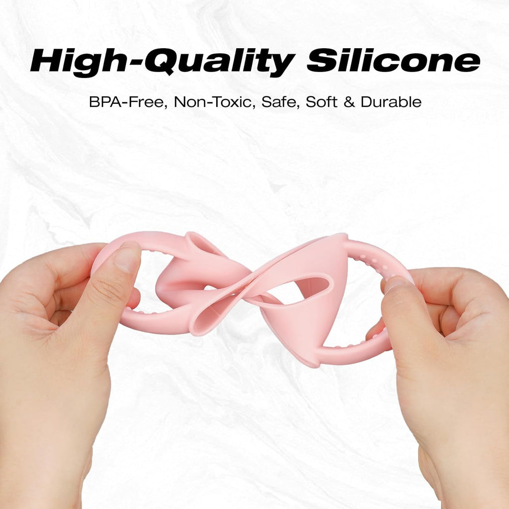 NiHome Silicone Dual-Handle Tumbler Grip - Fits 14oz Stanley & 12oz Zak Owala Cups | Ideal for Home & Travel