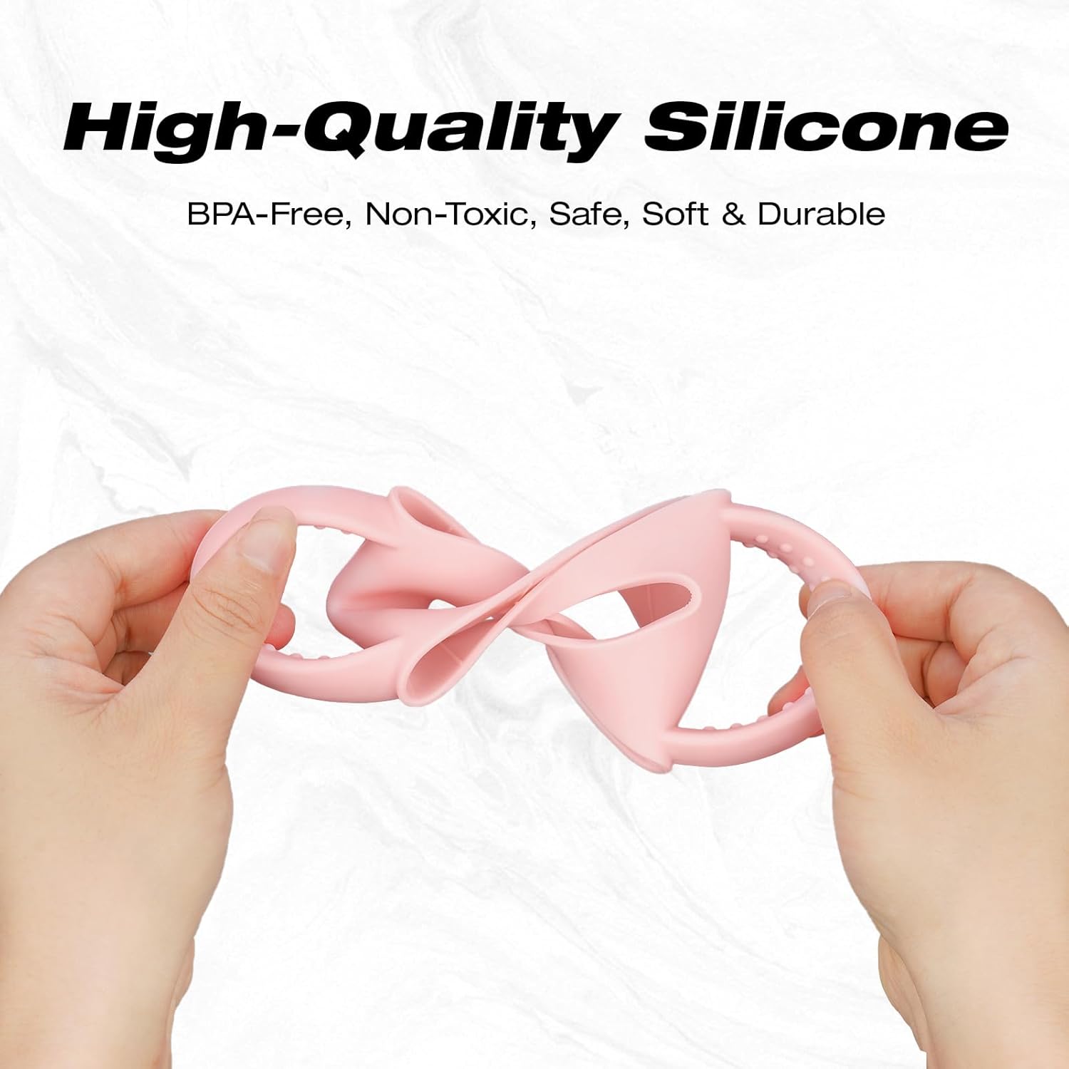 NiHome Silicone Dual-Handle Tumbler Grip - Fits 14oz Stanley & 12oz Zak Owala Cups | Ideal for Home & Travel