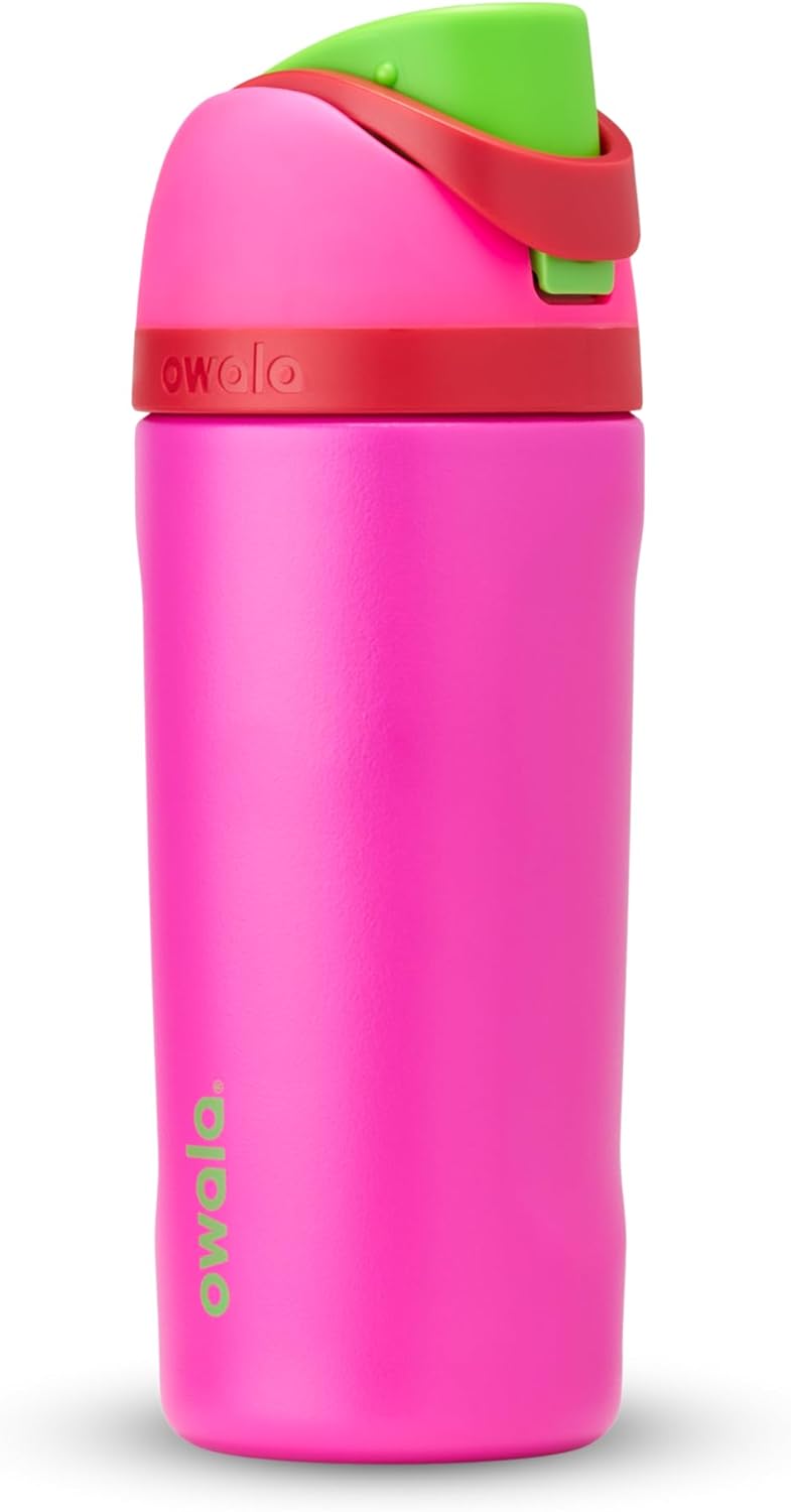 Owala Kids FreeSip Insulated Stainless Steel Water Bottle - BPA-Free, 16 oz, All the Berries Design