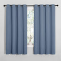 NICETOWN Blackout Curtains - Sound & Heat Reducing Drapes for Kids Bedroom | Stone Blue, 55" x 68", 2PCs