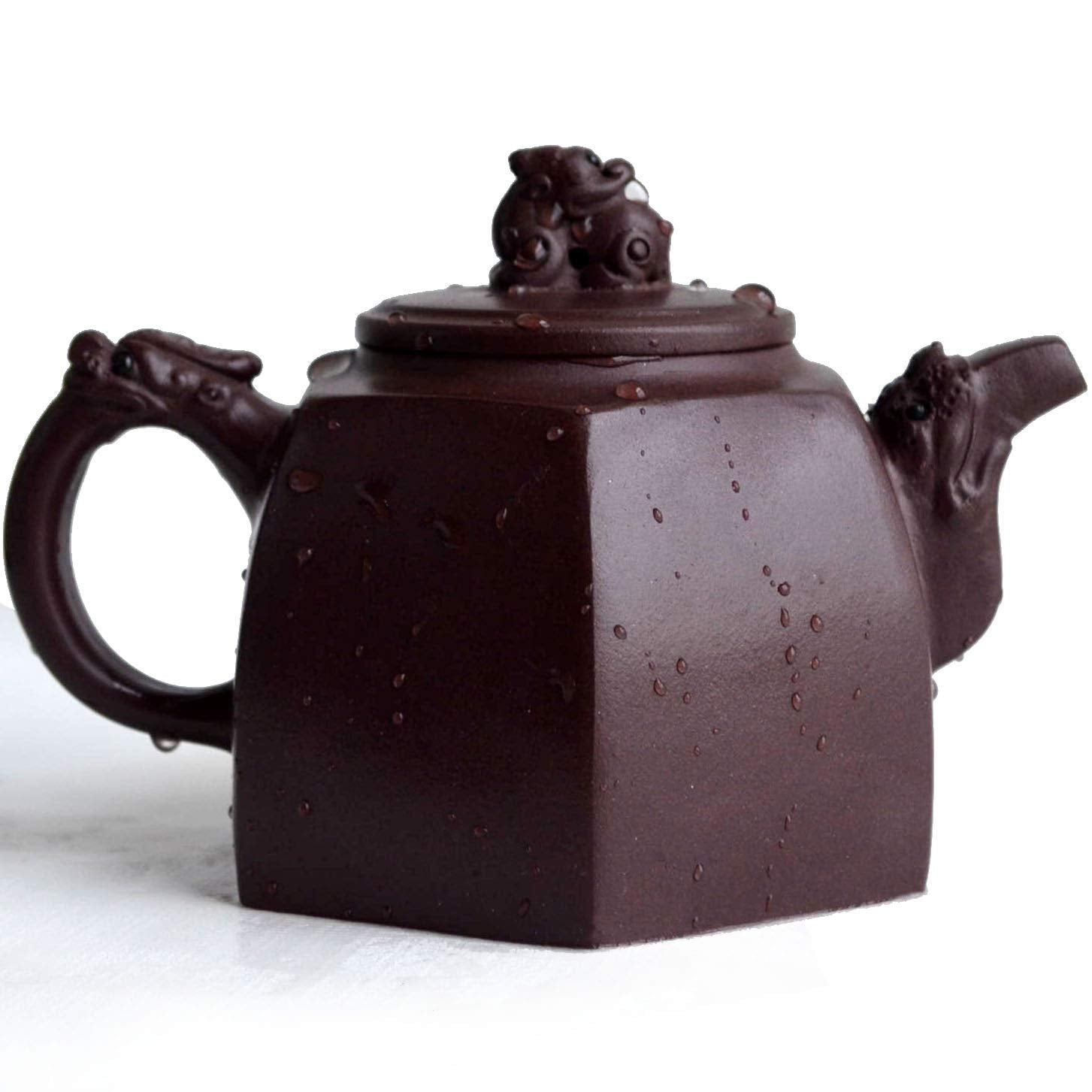 Teapot Chinese Dragon PiXiu Yixing Clay Pots Yellow Zisha Infusers for Gongfu Tea Handmade (zini)