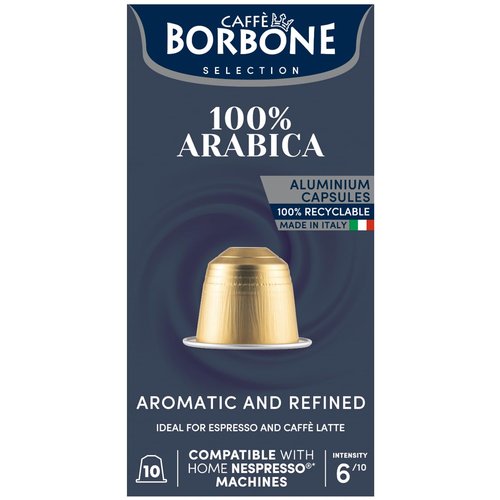 Caffè Borbone 100% Arabica Aluminum Capsules Compatible with Nespresso Original Machines, Medium Roast, 100 Count