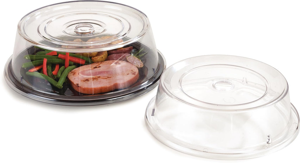 Carlisle FoodService Products 198907 Commercial Plastic Plate Cover, 10-3/16" to 10-1/4", Clear