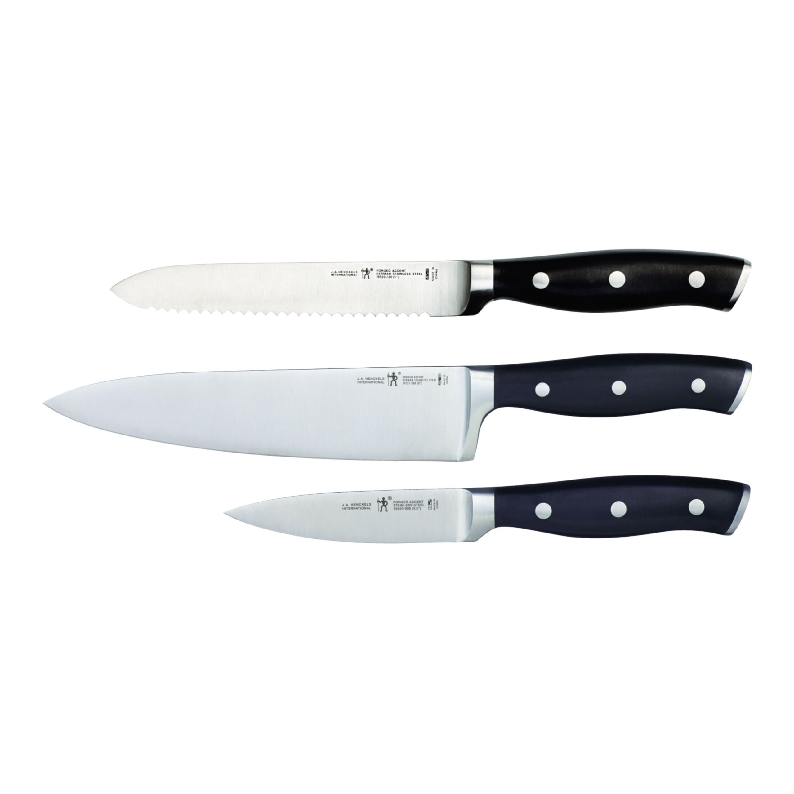 HENCKELS Forged Accent 3-pc Starter Set, Stainless Steel