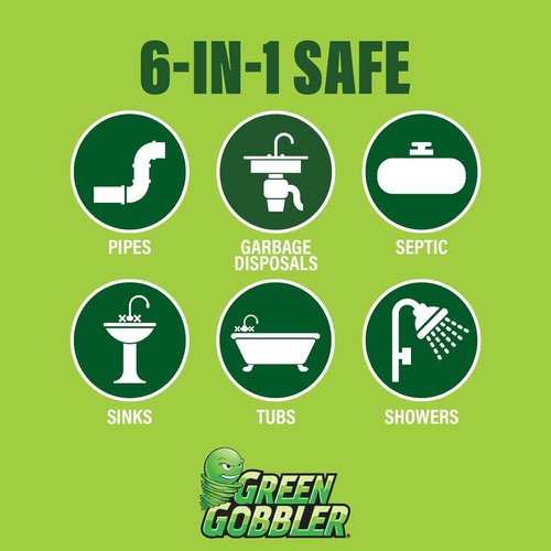 Green Gobbler Fruit Fly Killer+ - Effective Gel Treatment for Fruit, Drain & Sewer Flies - 32oz (2 Pack)