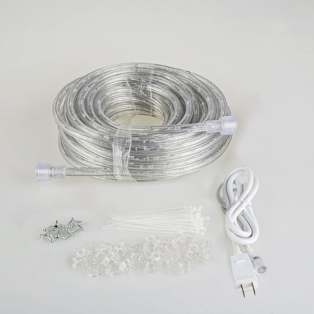 Skiennix LED Rope Lights - 50ft Waterproof Warm White with 540 LEDs | Indoor/Outdoor Decorative Lighting