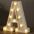 HXWEIYE LED Marquee Light Up Letters - 26 Alphabet & 10 Number Sign for Parties & Decor | Warm White