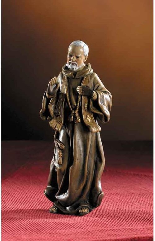 Avalon Gallery Bellavista Mini Saints Statue - 4-Inch Saint Pio Figurine in Gift Box