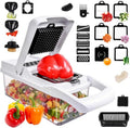 Vegetable Chopper 22-in-1 by [Brand Name] - 8 Blades, Onion Mincer & Egg Slicer | 1.3L Capacity Kitchen Gadget