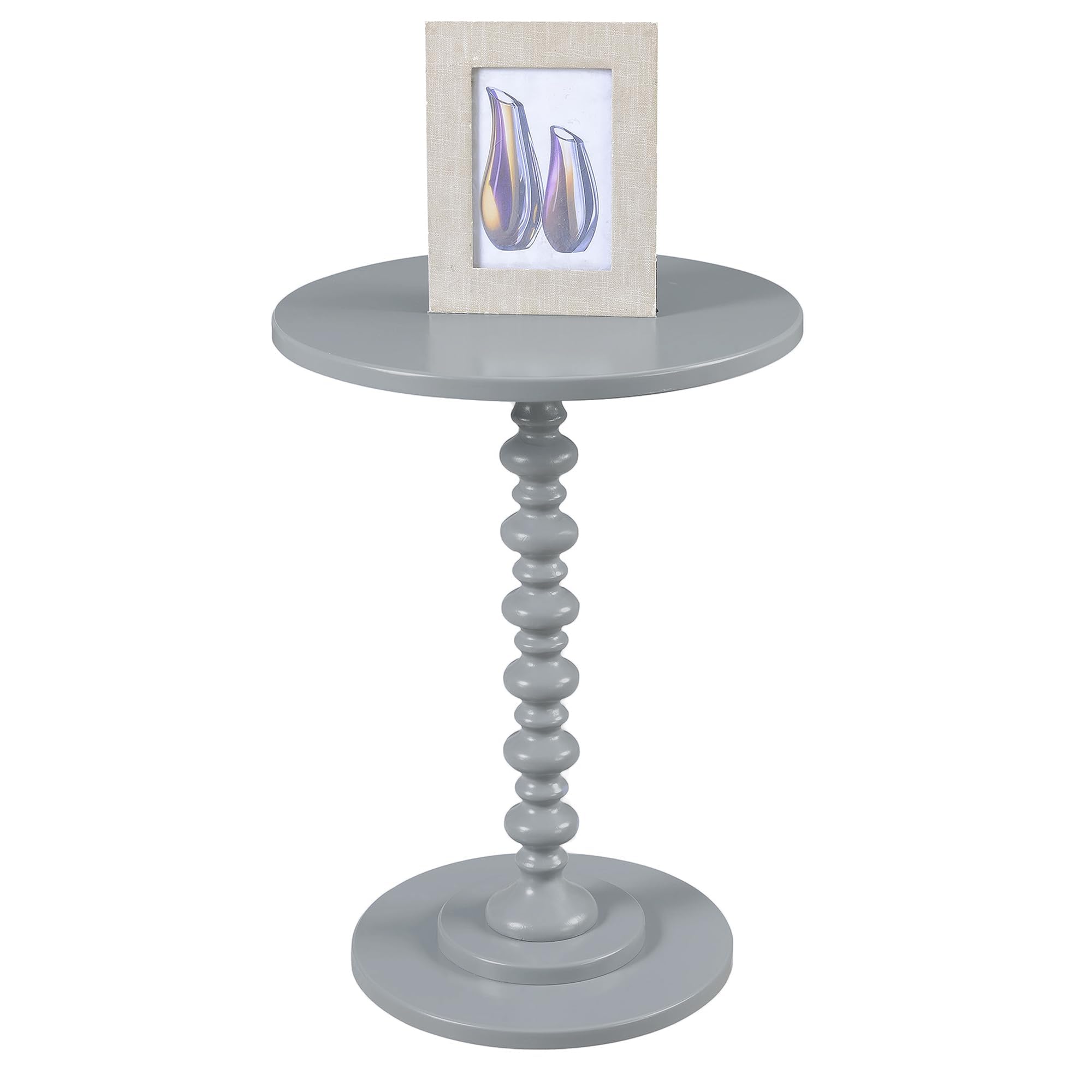 Convenience Concepts 131355GY Palm Beach Spindle Table, Gray