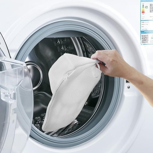 LONGD Hat Washer Cage with Snap Lock - Machine/Dryer Safe Compact Hat Cleaner for Baseball Caps & Storage