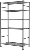 BolDuck 5-Tier Metal Shelf Organizer - Adjustable Space-Saving Storage Rack for Garage, Closet, Kitchen | 33.07”Wx12.6”Dx72.04”H, Black