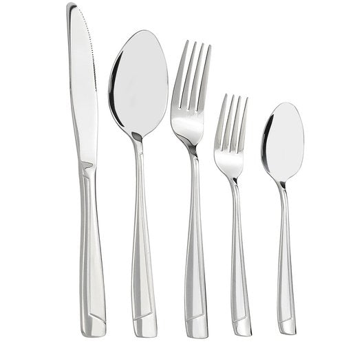 Cand 80 Piece Stainless Steel Flatware Set, Service for 16