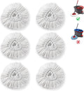 O-Cedar Mop Heads | Microfiber Replacement Refills for Easy Wring Spin System | 6-Pack White