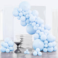 PartyWoo Baby Blue Balloon Arch Kit - 123pcs in 5-18 Inch Sizes | Perfect for Graduation, Baby Showers & Gender Reveals
