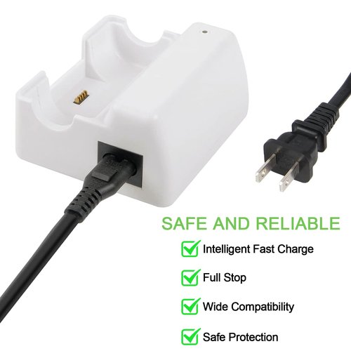 Hanaix 3.6V Li-ion Adapter Charger for iRobot Braava Jet 240 Floor Mopping Robot Battery (White)