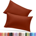 Utopia Bedding Queen Pillow Cases - Soft Brushed Microfiber - 2 Pack | Fade Resistant 20 x 30 Inches (Orange)