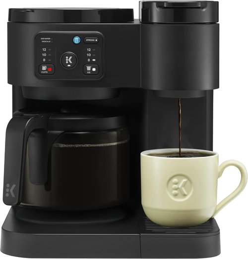 K-Duo Essentials Coffee Maker - Hot & Iced Brewing with 12-Cup Carafe, 72 oz Reservoir | Pause & Pour Feature