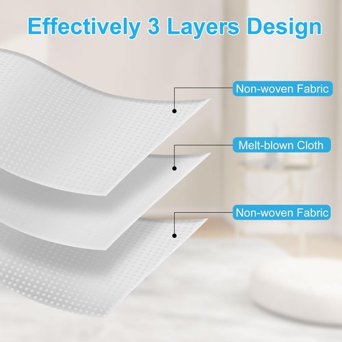 10 PSC Vacuum Bags Compatible with Ecovacs Deebot X1 Omni Turbo T10 T20 Omni T20/T20 Max/T20 Pro/X&T Series Robot Vacuum Cleaner,Dust Bags for Deebot T20 Omni