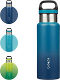 BJPKPK Insulated Water Bottle - 18oz Stainless Steel Flask with Handle | Double-Wall Vacuum Insulation, Indigo Black