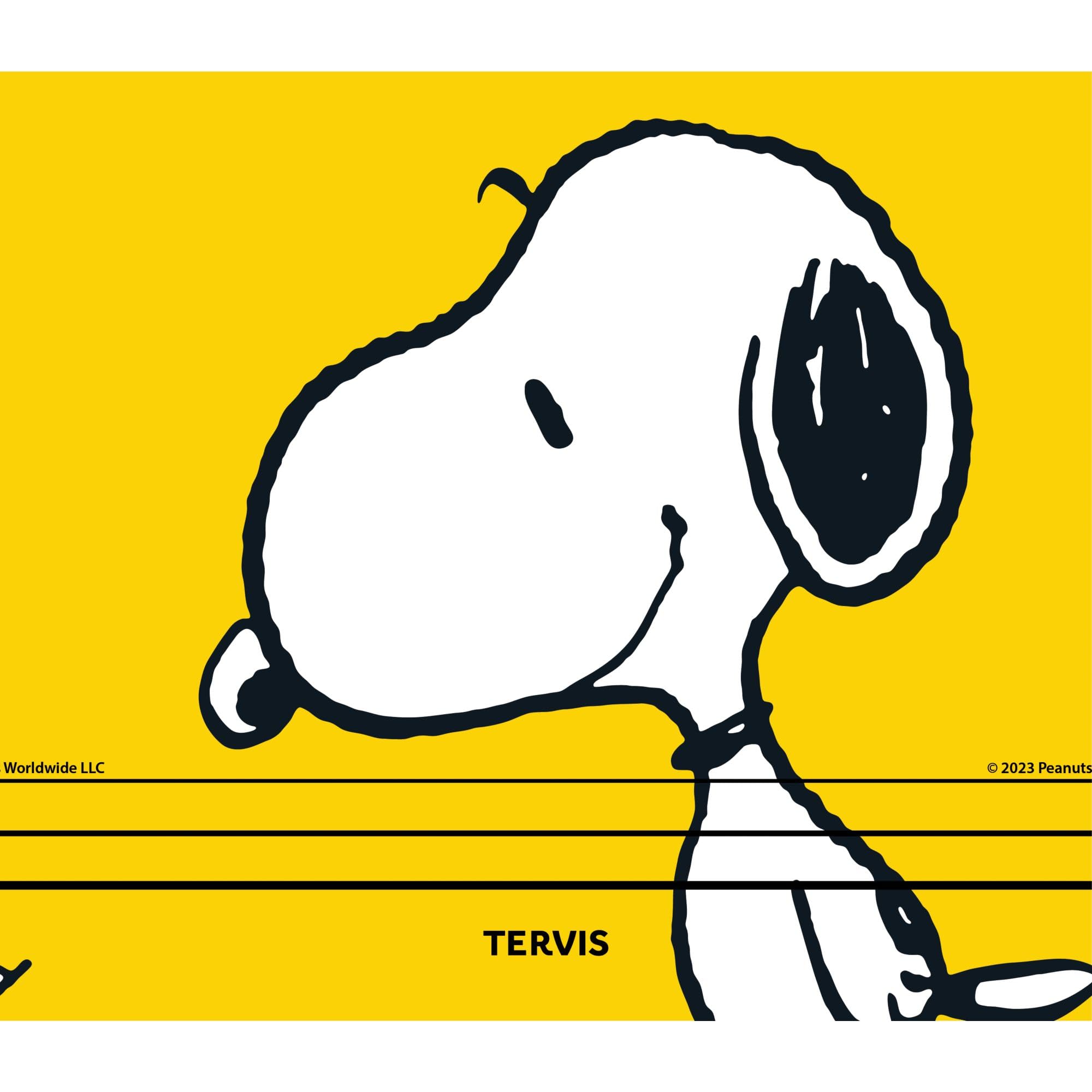 Tervis Venture Water Bottle Peanuts - Snoopy Maxiumus Triple Insulated Tumbler Travel Cup Keeps Drinks Cold & Hot, 26oz, Stainless Steel