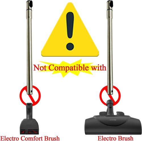 For Miele Vacuum Attachments Accessories 1-3/8'' Inner Diameter Compatible with Miele C1 C2 C3 Vacuum Cleaners -Household Cleaning Attachment Kit (Non-Electric Extension Wand)