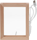 Uonlytech LED Glowing Photo Frame - Stylish Wooden Night Light for Pictures | USB Powered Display