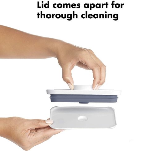 OXO GoodGrips POP Container - Airtight Food Storage - 1.7 Qt Rectangle (Set of 4) for Coffee and More
