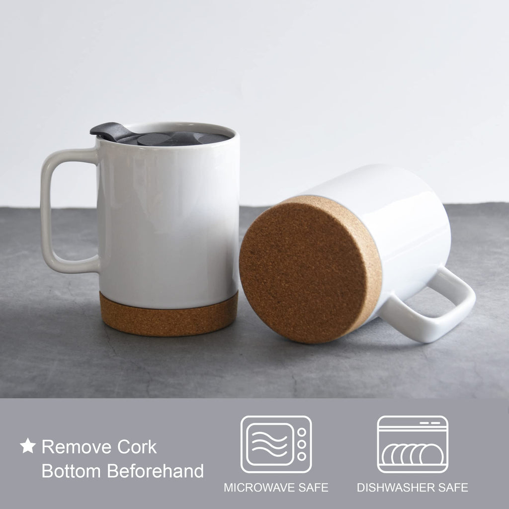 ARTONUSA 14oz Sublimation Coffee Mugs,Case of 6 Pieces