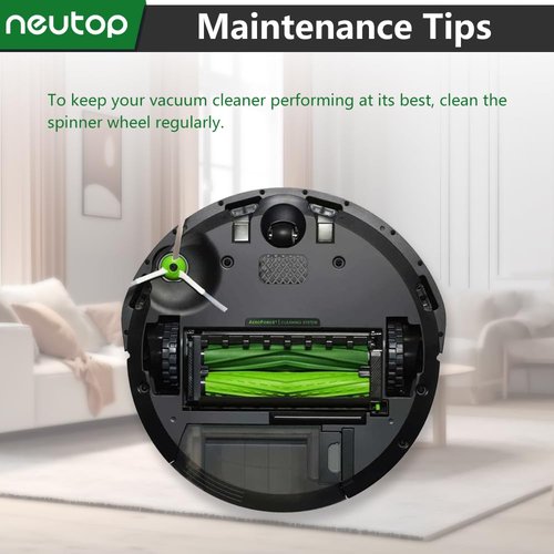 Neutop Replacement Part Caster Front Wheel Compatible with All iRobot Roomba 500, 600, 700, 800, 900, e, i, & j Series Robot Vacuum and Mop, 2-Pack.