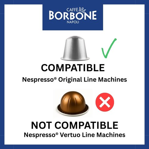 Caffè Borbone 100% Arabica Aluminum Capsules Compatible with Nespresso Original Machines, Medium Roast, 100 Count