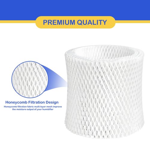 Roninby Humidifier Wicking Replacement Filter Compatible with Canopy Bedside and Nursery Humidifier, Wood Pulp & Paper Filter, 4 Pack