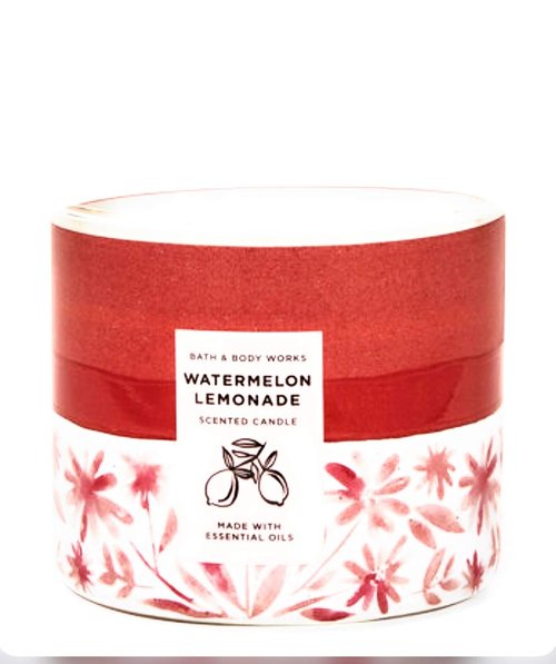 Bath and Body Works 14.5 Oz 3 Wick Candle Watermelon Lemonade