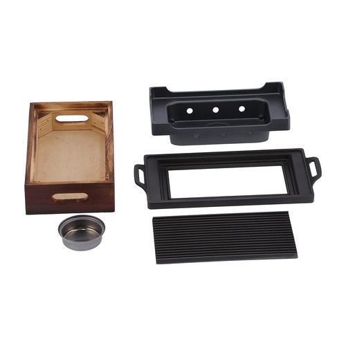 Portable BBQ Grill Tabletop Barbecue Grill Barbecue Baking Tray Smokeless Nonstick BBQ Plate Barbecue Stove Oven Accessories for Yakiniku, Robata, Yakitori, Takoyaki and BBQ