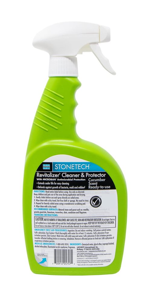 StoneTech Revitalizer Cleaner & Protector, Cucumber Scent, Ready-to-use, 24OZ (709ML) Spray Bottle