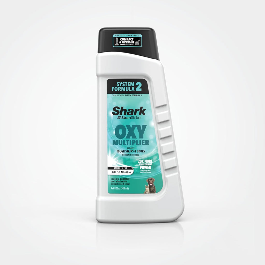 Shark StainStriker OXY Multiplier Formula - 32oz Carpet Cleaner for All Carpets & Upholstery