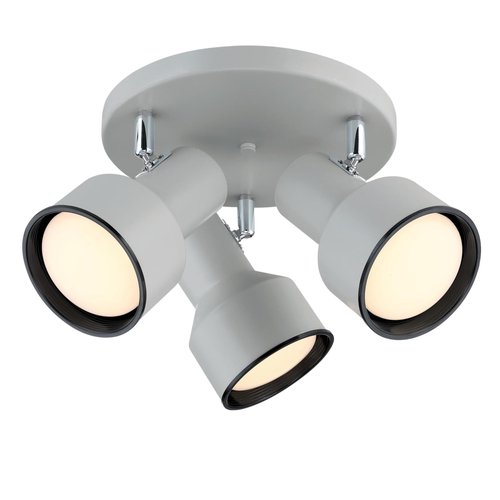 Westinghouse Lighting Remick Three Light Indoor Multi-Directional Flush Mount Ceiling Fixture, Off White Finish