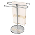 Hand Towel Holder, Stainless Steel Countertop Towel Stand for Bathroom, S-Shape Free Standing Towel Rack Bar Holds 2 Towels for Kitchen, Brushed Nickel