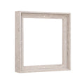 Pixy Canvas Floater Frame 16x16 for 1-1/2 (1.5) inch Deep Canvas Paintings/Canvas Prints/Wood Canvas Panels/Wall Art/Wall Decor/Home Decor/Artwork (Distressed White, 16 x 16 inch, Square)