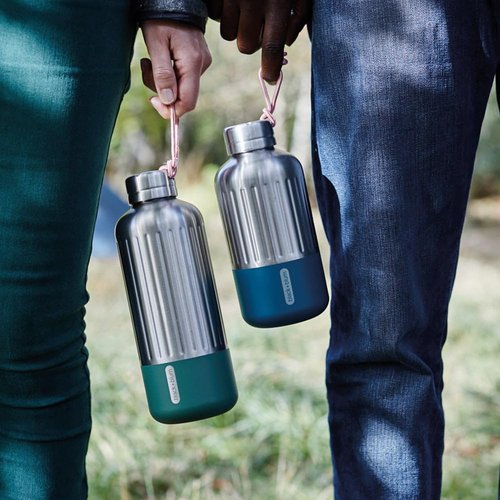 BLACK+BLUM Insulated Stainless Steel Water Bottle | Leak Proof, Double Wall Vacuum | Hot & Cold Drinks for Travel, Sports, Office & School for All Ages | Ocean, 28 oz / 850 ml