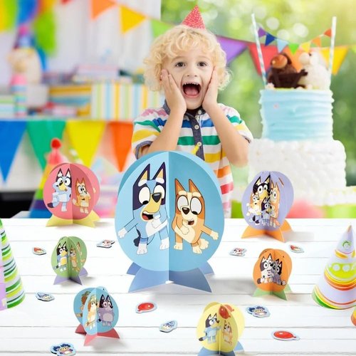 Bluey Table Centerpiece Kit - 27 Pc Set - High-Quality & Sturdy, Perfect Party Essential For Themed Parties & Events