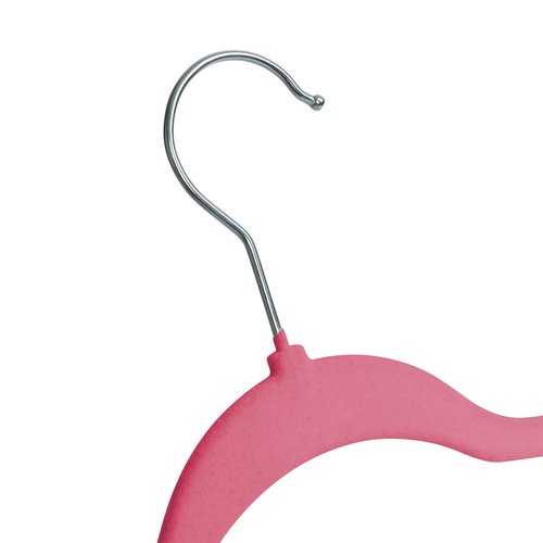 Honey-Can-Do 25-Pack Slim-Profile Non-Slip Velvet Hangers, Pink HNG-09734 Pink