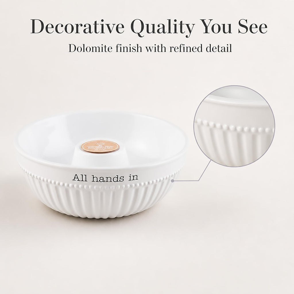 Mud Pie Serving Bowl; 4 1/2" x 11" dia