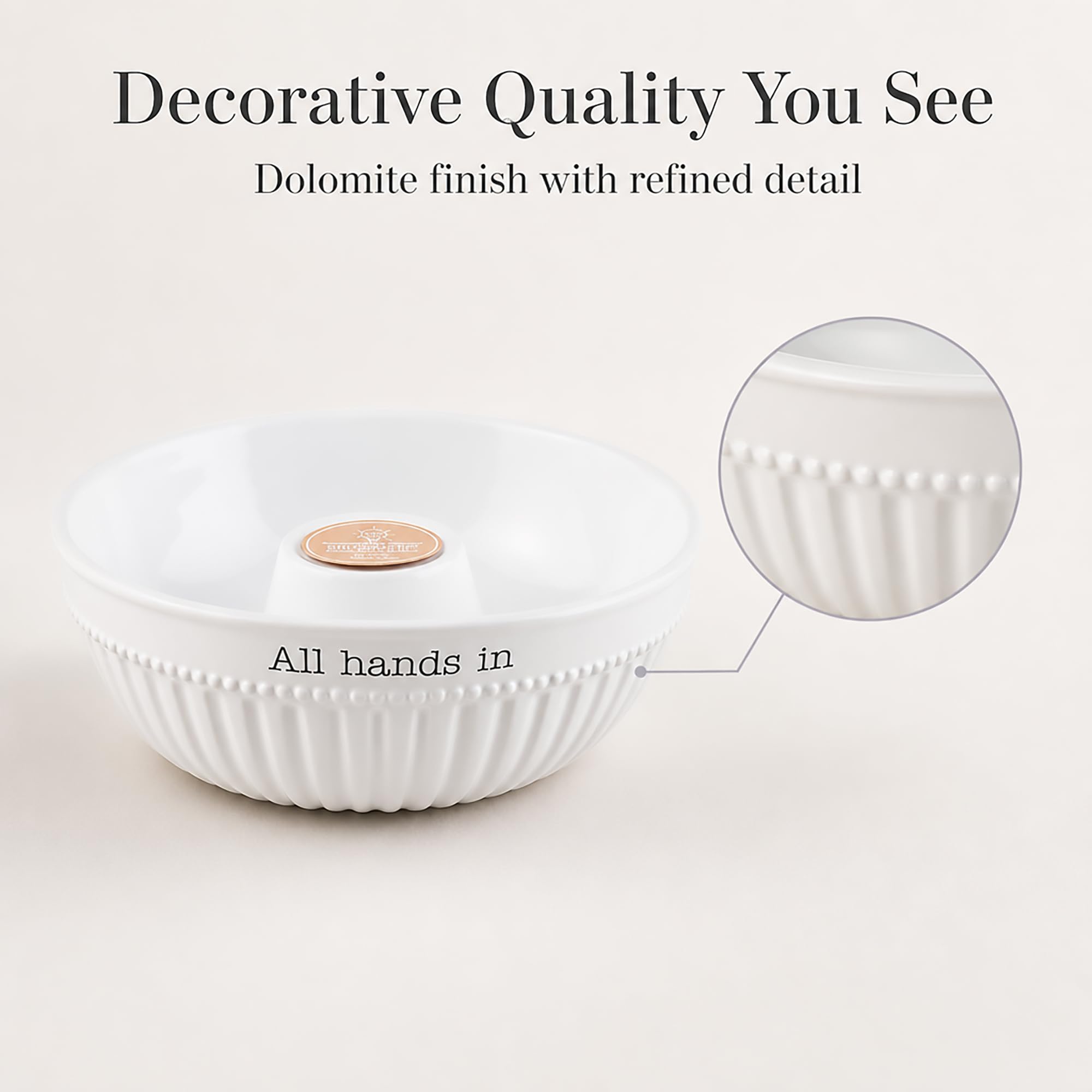 Mud Pie Serving Bowl; 4 1/2" x 11" dia