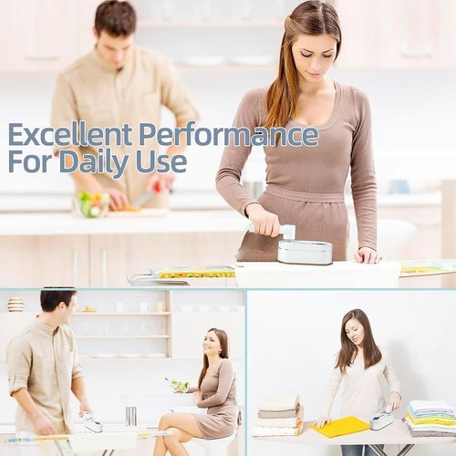 Travel Steamer for Clothes Portable Mini, 8 Steam & Iron Modes Iron Steamer, 2 in 1 Portable Steamer Support Dry&Wet Ironing, 15S Heating, 180° Rotatable Travel Steam Iron