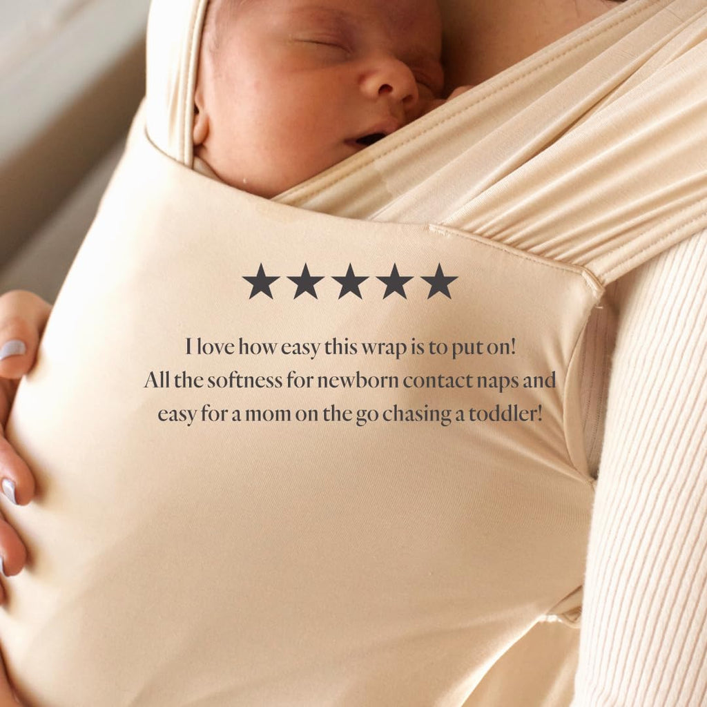 WildBird Newborn Baby Carrier - Aerial Buckle Wrap with Head Support & Padded Waist Belt | Soft Fabric, 0-6 Months